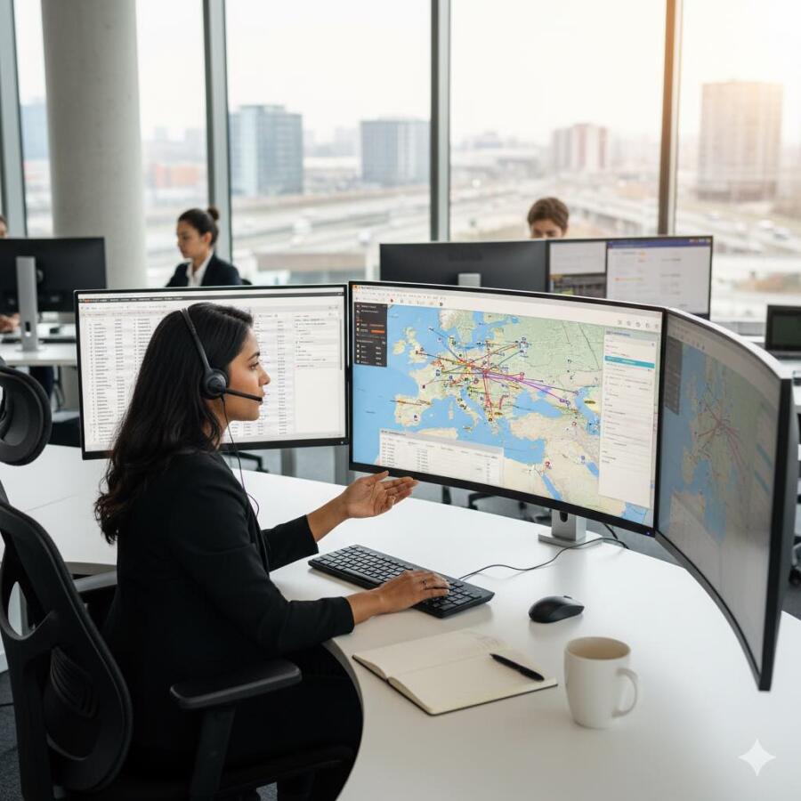 Disponent/in (Transport, Verkehr, Logistik) © Google AI