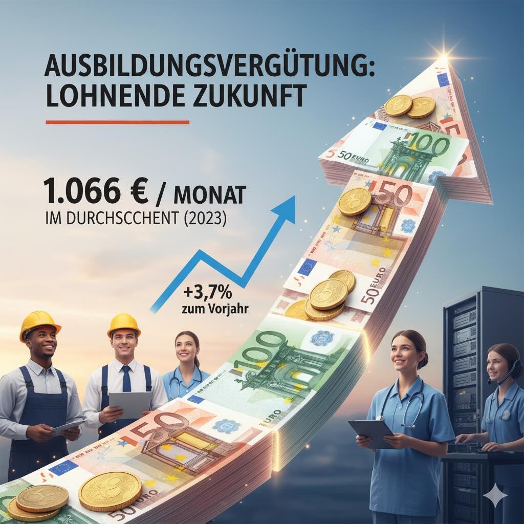 Ausbildungsvergütung steigt © Google AI