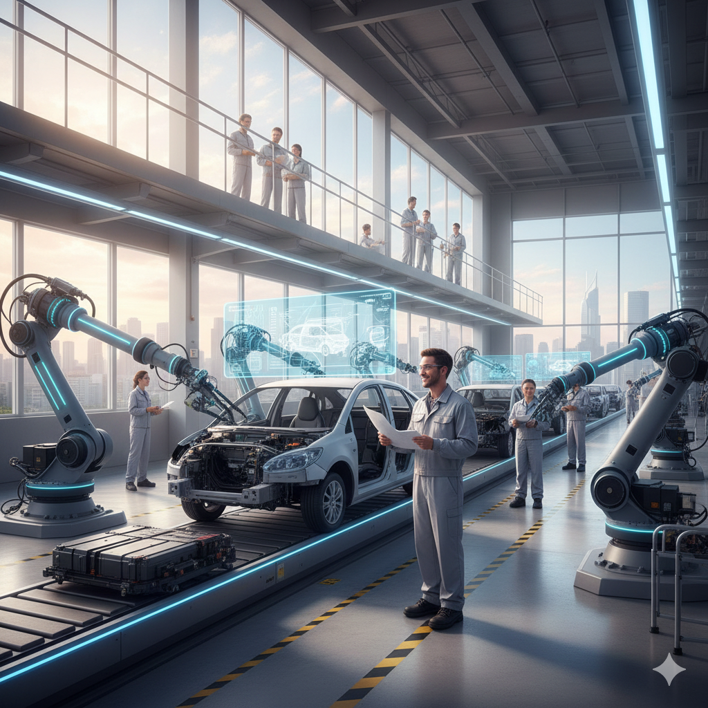 Autoindustrie verliert Arbeitsplätze © Google AI Autoindustrie verliert Arbeitsplätze © Google AI