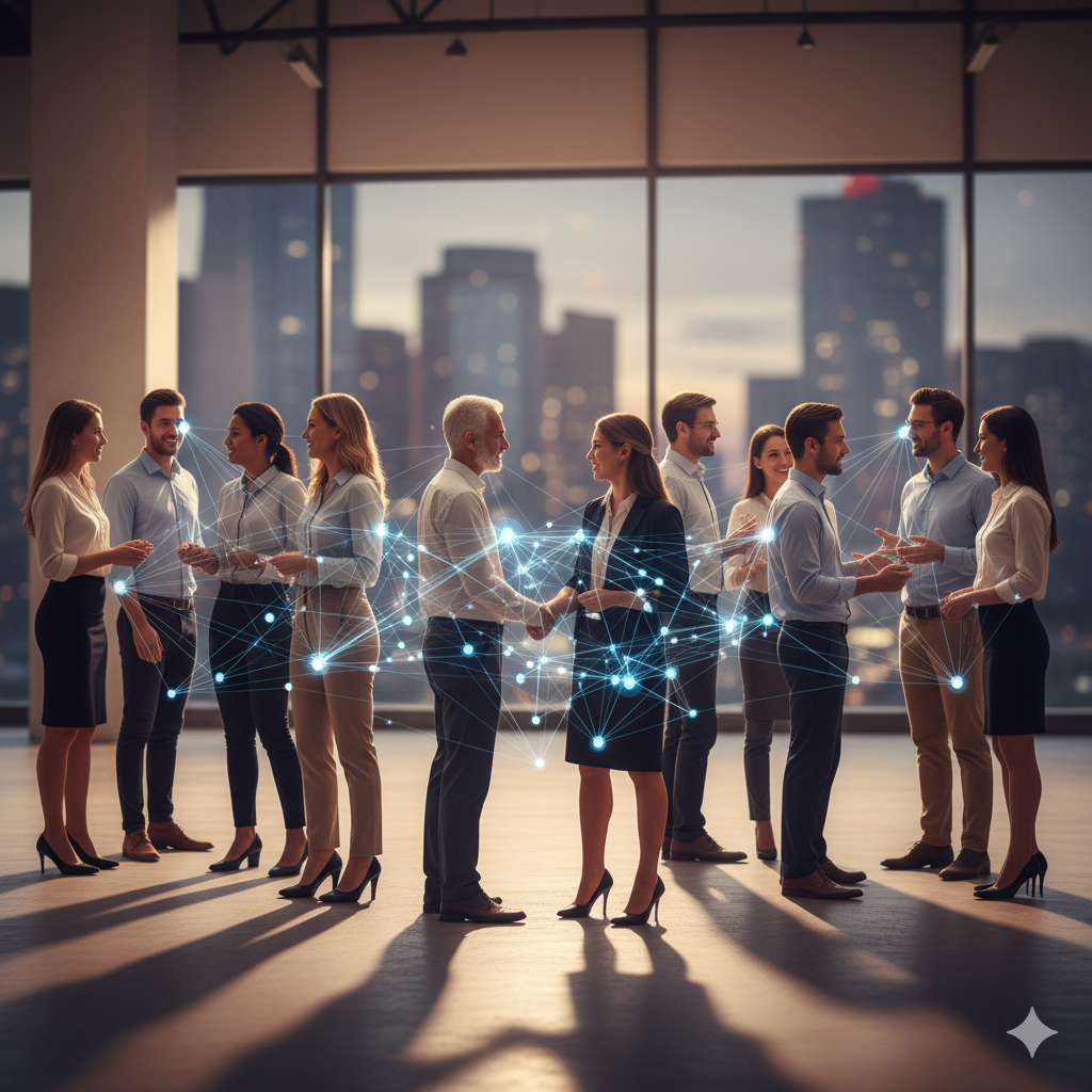 Netzwerken als Karriereturbo © Google AI Netzwerken als Karriereturbo © Google AI