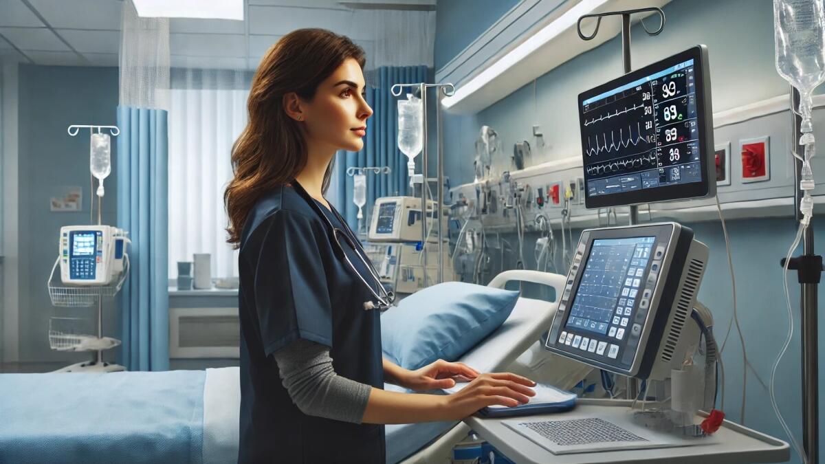 Illustration Intensivpfleger