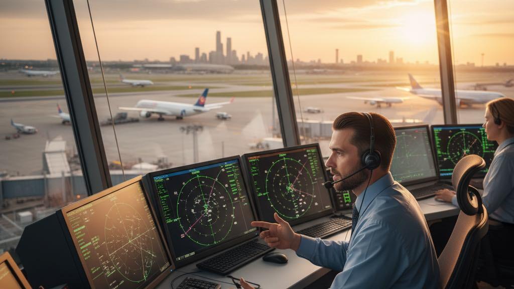 Fluglotse/Fluglotsin © Google AI