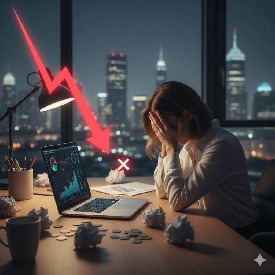 Selbständige in der Krise © Google AI Selbständige in der Krise © Google AI